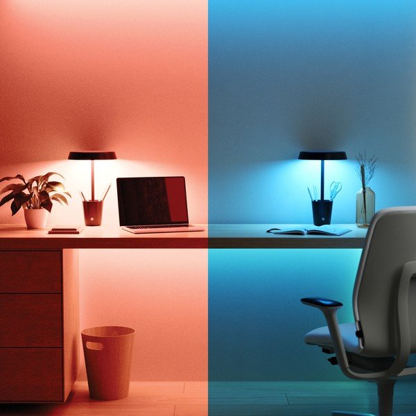 Lampada da tavolo LED nero opaco (altezza 31 cm) Cup - Umbra-image-1