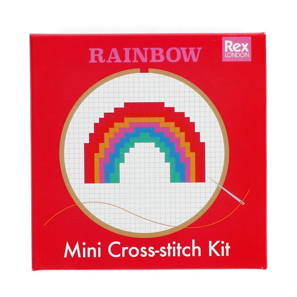 Set creativo punto-croce Cross-stitch Kit Rainbow - Rex London