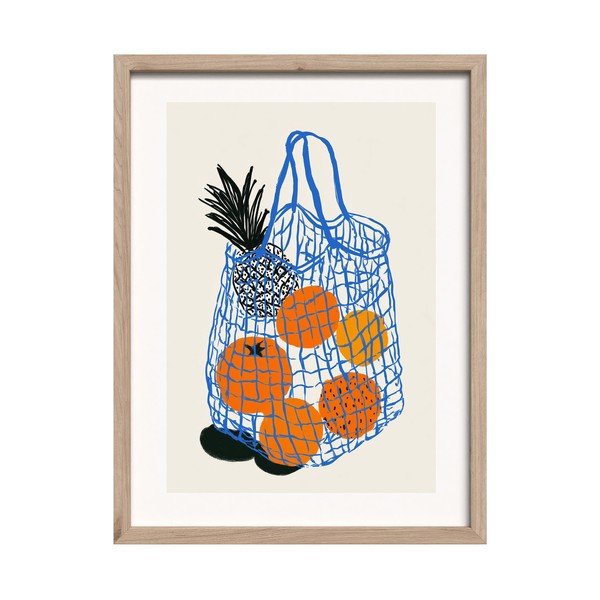 Dipinto stampato con cornice inclusa 30x40 cm Summer Fruit – Styler