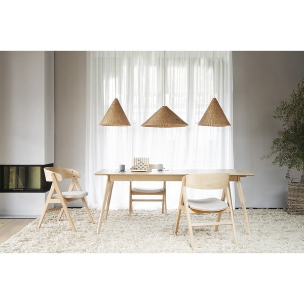 Tavolo da pranzo pieghevole con piano in legno di frassino 190x90 cm Yumi - Rowico-image-2