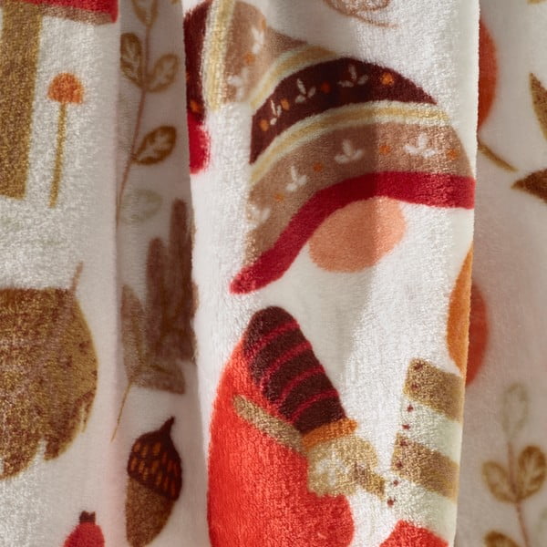 Coperta arancione e marrone in micropile 130x170 cm Woodland Gonks – Catherine Lansfield-image-2