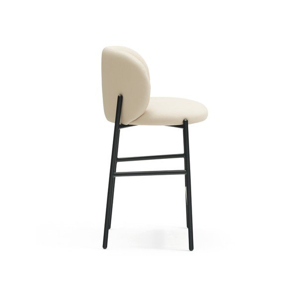 Sgabello da bar beige imbottito Mogi – Teulat-image-2