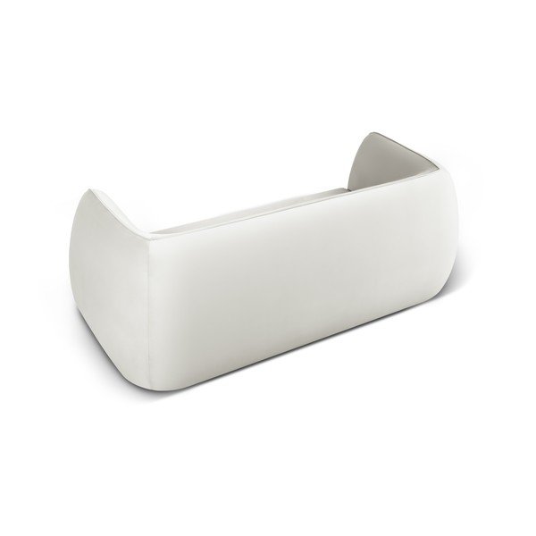 Divano in velluto beige 190 cm Lando - Micadoni Home-image-3