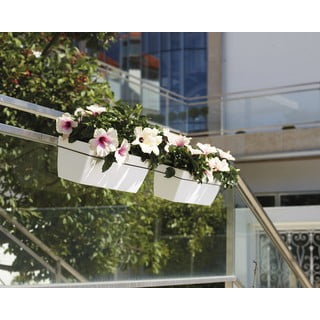ARTEVASI Fioriera Bahia Ovale 45 Cm Colore Bianco - Design Moderno Per Piante Da Interno Ed Esterno - 5