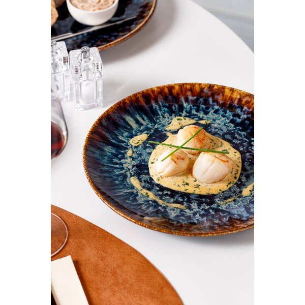 Piatto marrone in porcellana ø 27 cm Resto – BonBistro-image-1