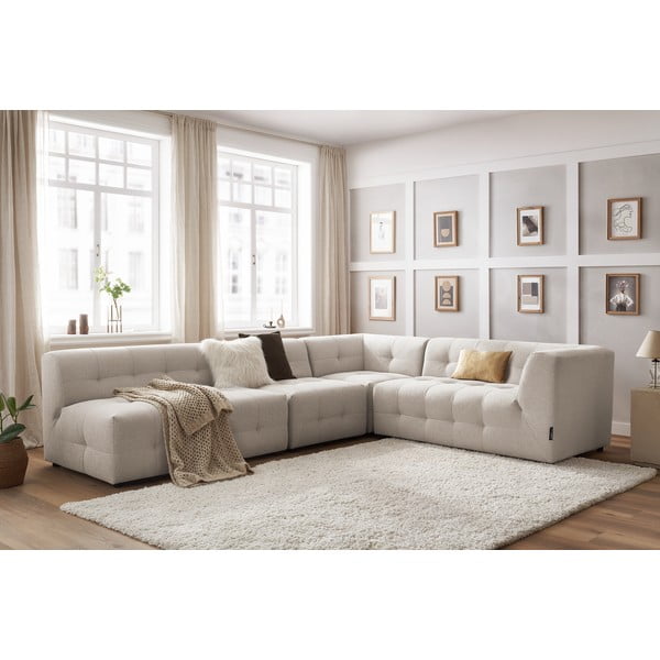 Divano angolare beige (angolo destro) Kleber - Bobochic Paris-image-1