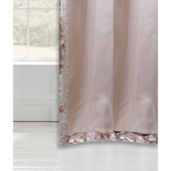 Tende in set rosa in velluto 2 pz 229x229 cm Crushed Velvet – Catherine Lansfield-image-2
