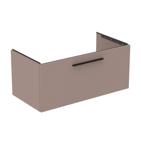 Mobile per lavabo grigio e beige a sospensione 100x44 cm i.Life B - Ideal Standard-image-2