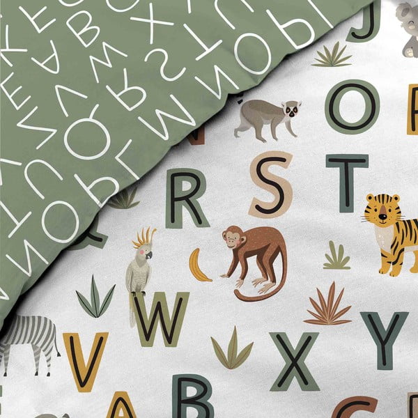 Set copripiumino e federa da bambini in cotone per letto singolo 140x200 cm Tigry – douceur d'intérieur-image-2