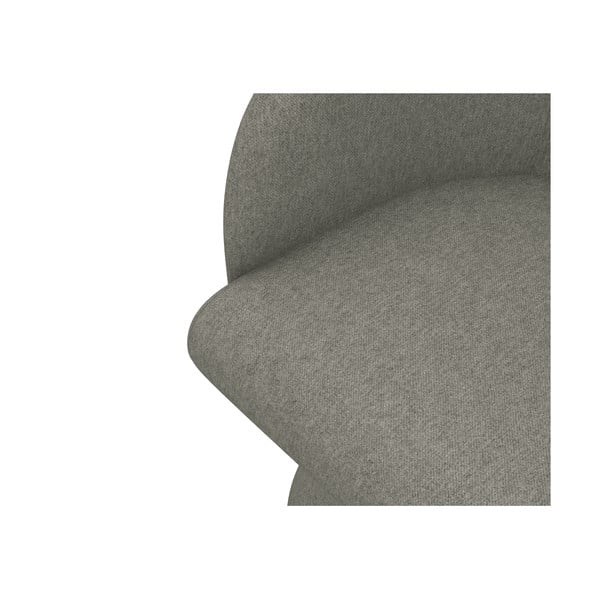 Sedia da pranzo grigia in imbottito Kanoa – Makamii-image-4