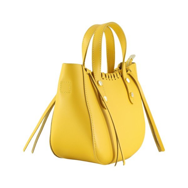 Borsa in pelle gialla Anna - Chicca Borse-image-3