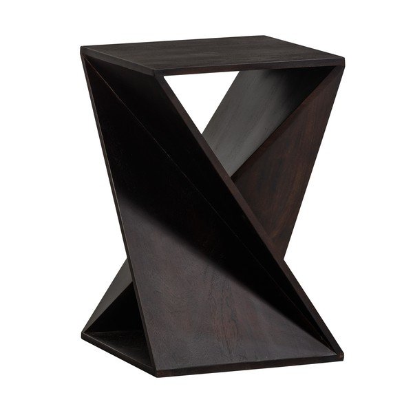 Tavolino in acacia massiccia 41x41 cm Ikem – WOOOD