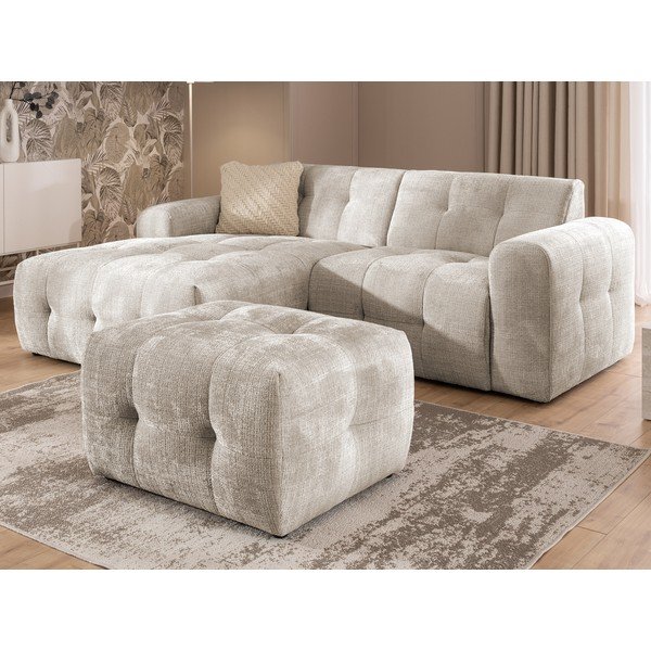 Poggiapiedi beige Melva – Ropez-image-3