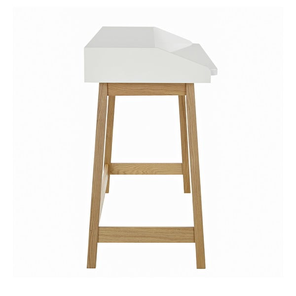 Scrivania con piano bianco St. St James - Woodman-image-2