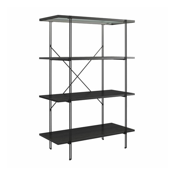 Libreria nera in rovere 79x117 cm Wainwright - Støraa-image-4