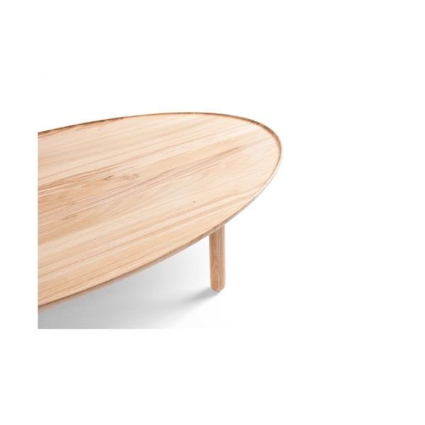 Tavolino in rovere naturale 80x150 cm Mu - Gazzda-image-3