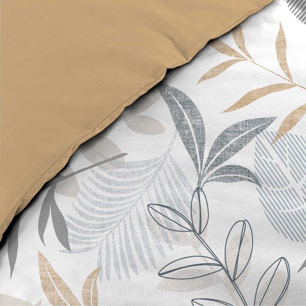 Biancheria da letto gialla/bianca per letto matrimoniale/per letto prolungato 240x220 cm Kimberly – douceur d'intérieur-image-3