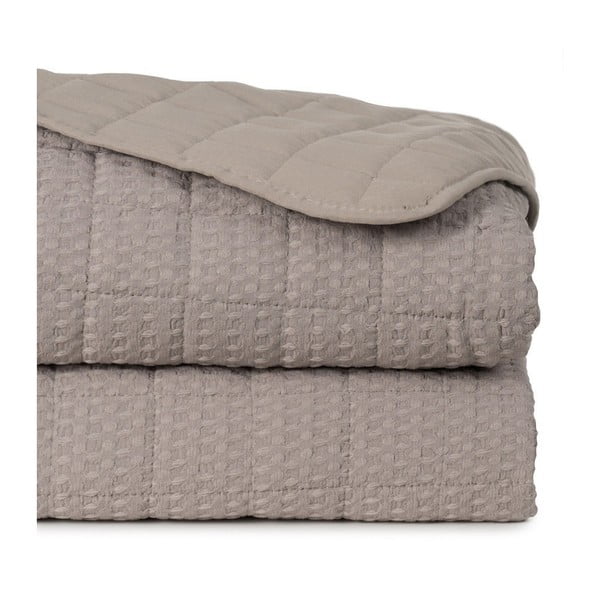 Copriletto beige con rivestimento trapuntato 240x260 cm – Ixia