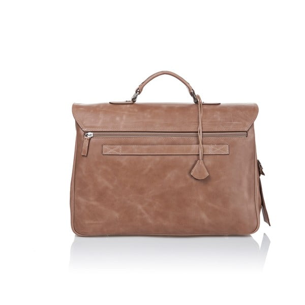 Cartella da uomo in pelle di vitello marrone cognac - Ferruccio Laconi-image-2