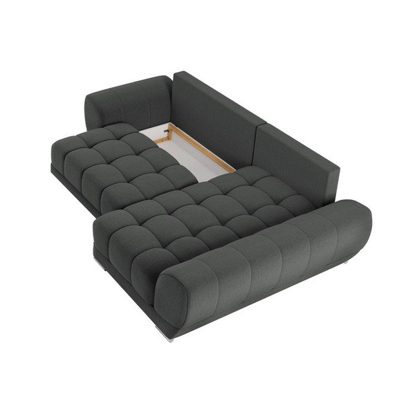Tmavě šedá rozkládací rohová pohovka Windsor & Co Sofas Cloudlet, pravý roh-image-4