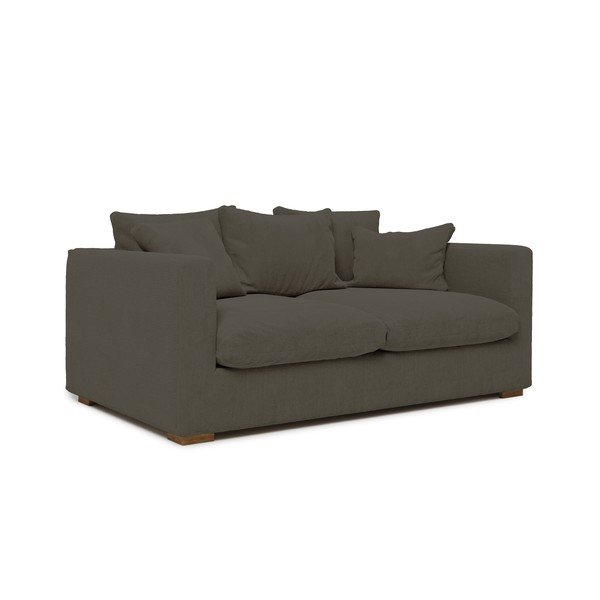 Divano in velluto a coste grigio scuro 175 cm Comfy - Scandic-image-1