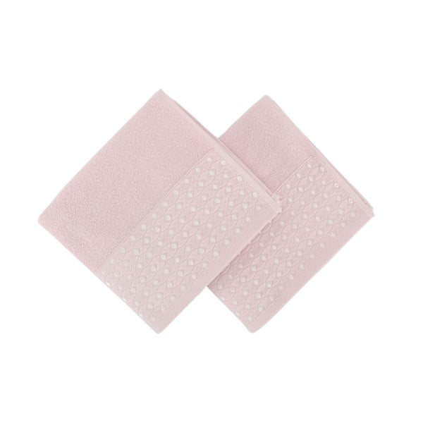 Set di 2 asciugamani rosa Ulla - Soft Kiss