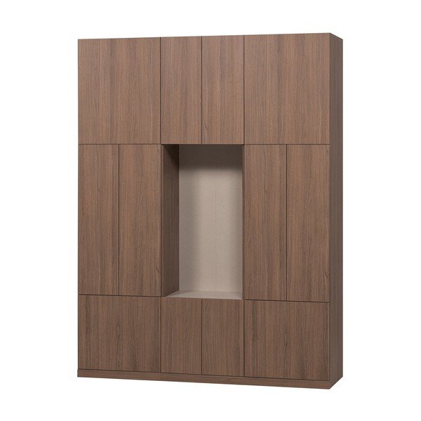 Mobile componibile colore naturale scuro 162x215 cm Build – WOOOD-image-2