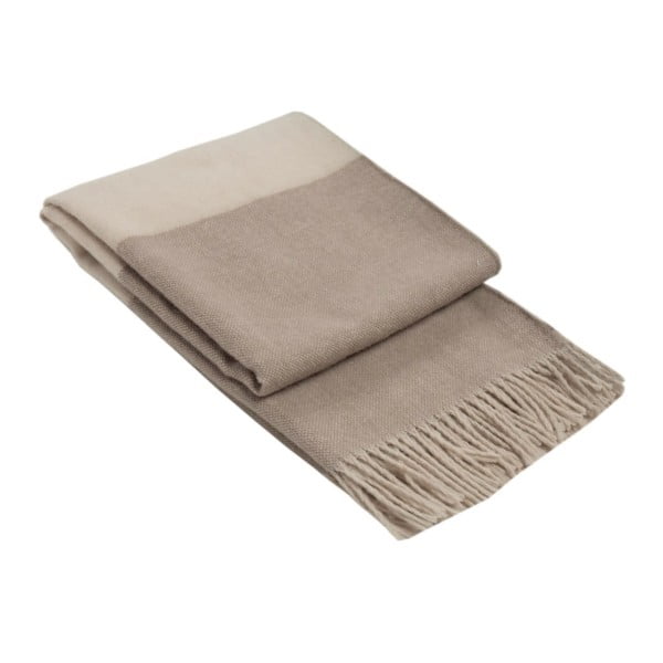 Coperta di lana premium beige, 140 x 200 cm - LANZARETTI