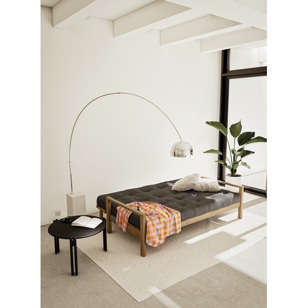 Tavolino rotondo nero in legno di pino ø 60 cm Sticks - Karup Design-image-4