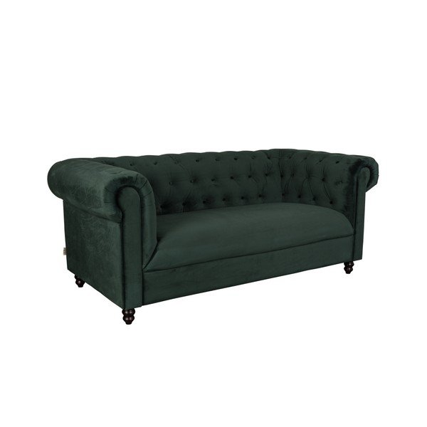 Divano in velluto verde scuro Forest Chester - Dutchbone-image-2