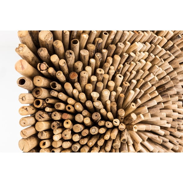 Decorazione da parete in teak Bee, 70 x 70 cm Teak - WOOX LIVING-image-1