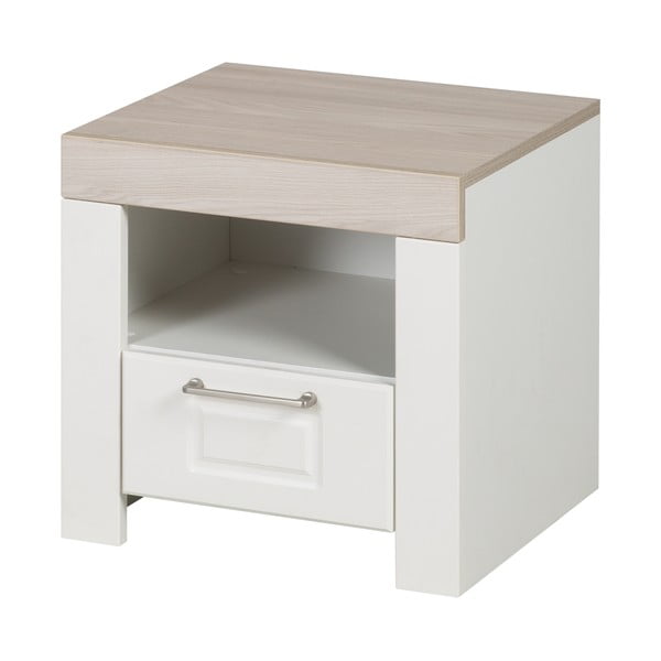 Comodino bianco per bambini con ripiani - Roba-image-3