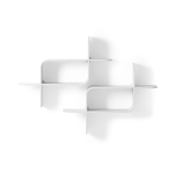 Scaffale a castello bianco in legno di gomma 62 cm Montage - Umbra-image-3