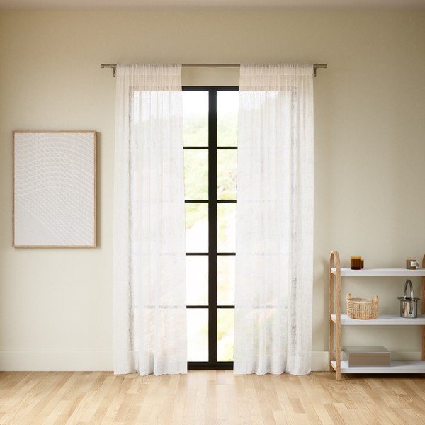 Tende bianche in set di 2 pezzi 132x213 cm Sheera - Umbra-image-3