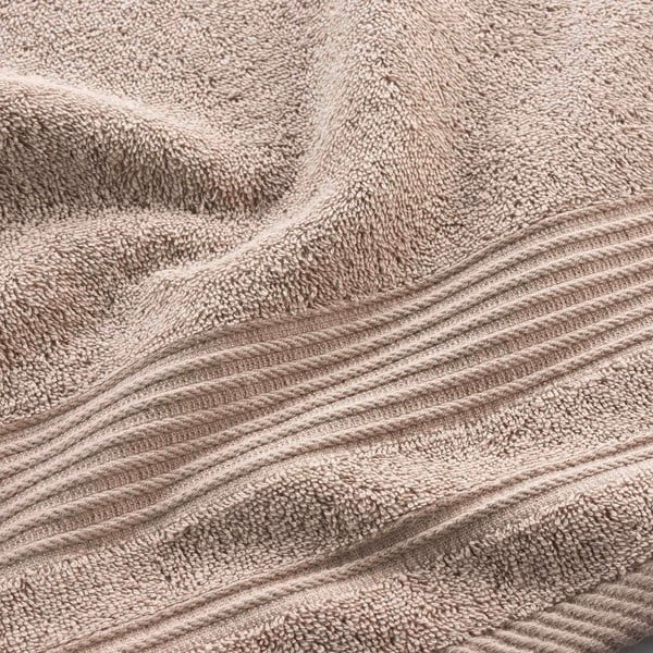 Asciugamano beige in spugna di cotone 50x90 cm Tendresse - douceur d'intérieur-image-2