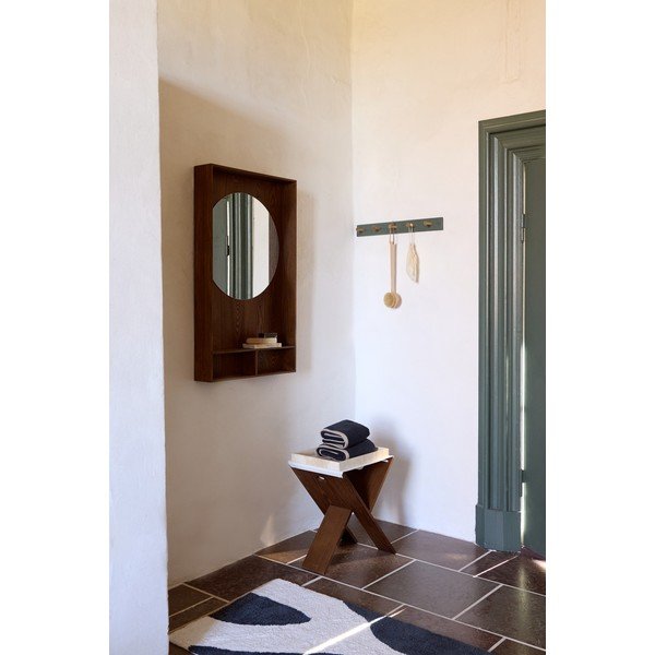 Tappeto grigio scuro/beige in cotone lavabile 70x150 cm Figura – Mette Ditmer Denmark-image-4