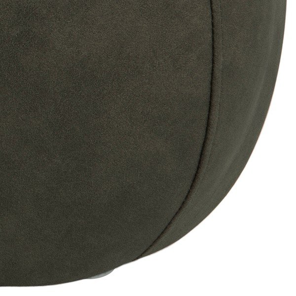 Pouf verde oliva in similpelle , 60 x 60 cm Mie - Actona-image-3