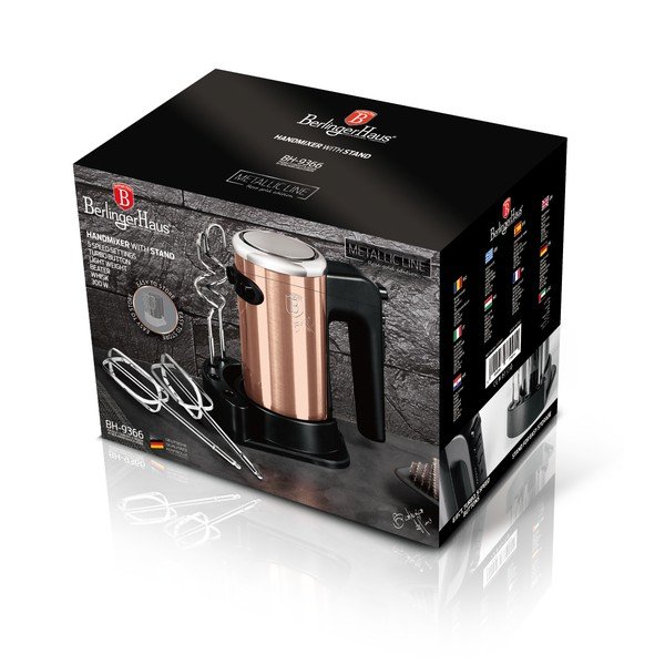 Battitore a mano Rosegold Metallic Line - BerlingerHaus-image-2