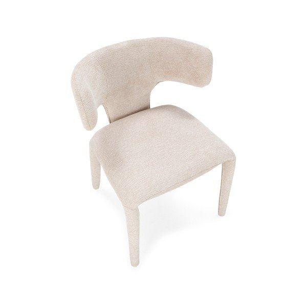 Sedia da pranzo beige imbottito Maca – MOME-image-2