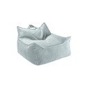 Pouf a sacco per bambini color menta con rivestimento in velluto a coste Chair – Wigiwama