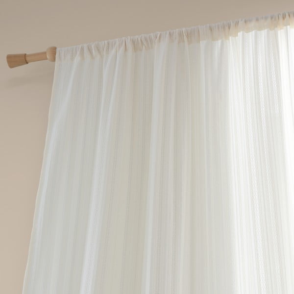 Tenda sottile bianca in cotone 140x137 cm Zofia Broderie Anglaise – Pineapple Elephant