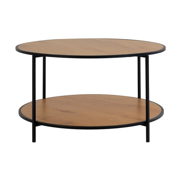 Tavolino rotondo con piano in rovere naturale ø 80 cm Vita - House Nordic-image-2