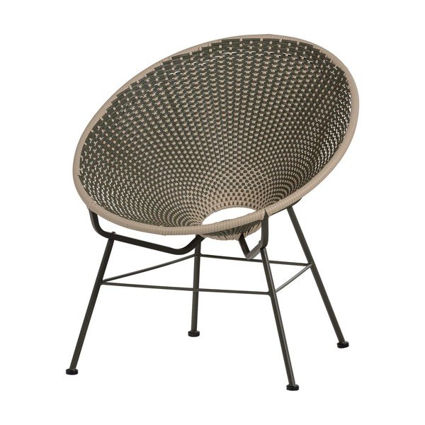 Poltrona da esterno verde in rattan artificiale Kazoun – WOOOD