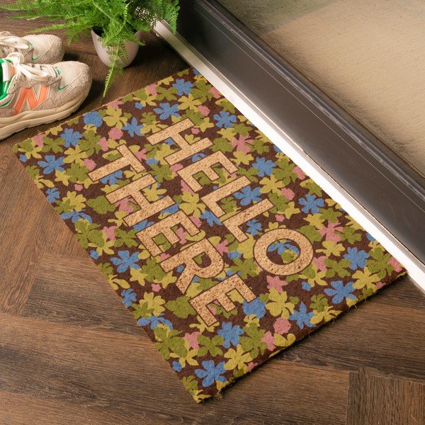 Zerbino in fibre di cocco 40x60 cm Hello There – Artsy Doormats-image-1