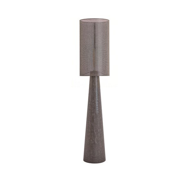 Lampada da terra marrone con paralume in tessuto (altezza totale 180 cm) Micky – Light & Living