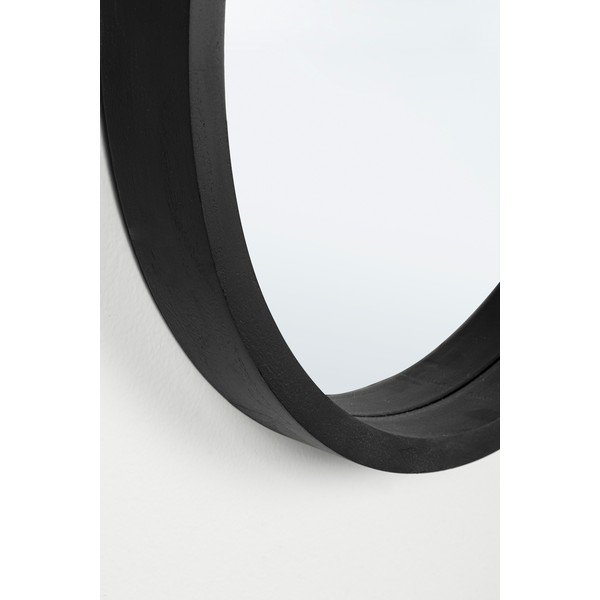 Specchio da parete con telaio in legno massiccio ø 52 cm Tiziano – Bizzotto-image-3