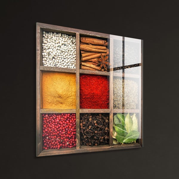 Dipinto su vetro 30x30 cm Spices Box – Styler-image-2