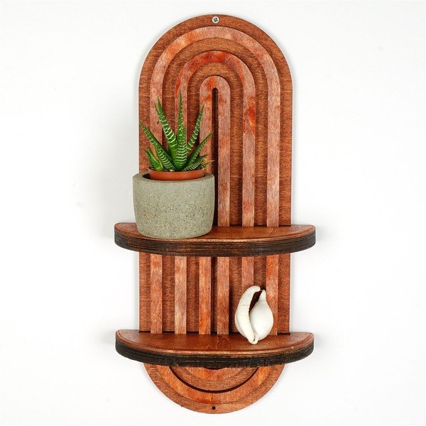 Scaffale a castello rosso chiaro 20 cm Raf - Kalune Design-image-1