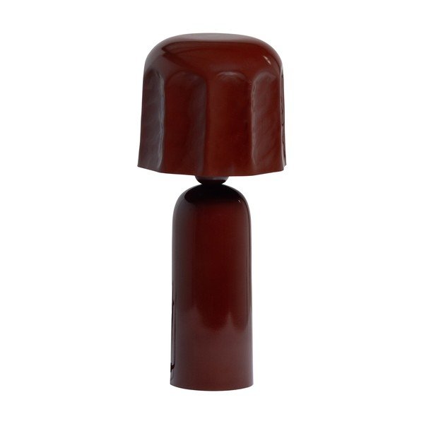 Lampada da tavolo marrone in metallo (altezza totale 39 cm) Lumira – WOOOD