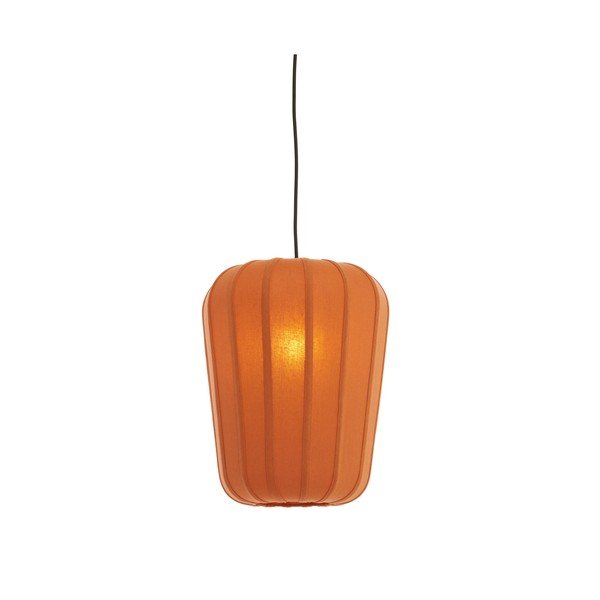 Lampadario color terracotta con paralume in tessuto ø 10 cm Bibury – Light & Living-image-1
